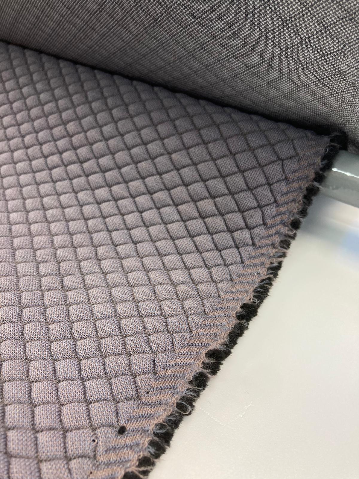 Designed by Kvadrat Febrik  Mosaic 2 a knitted three-dimensional upholstery textile
